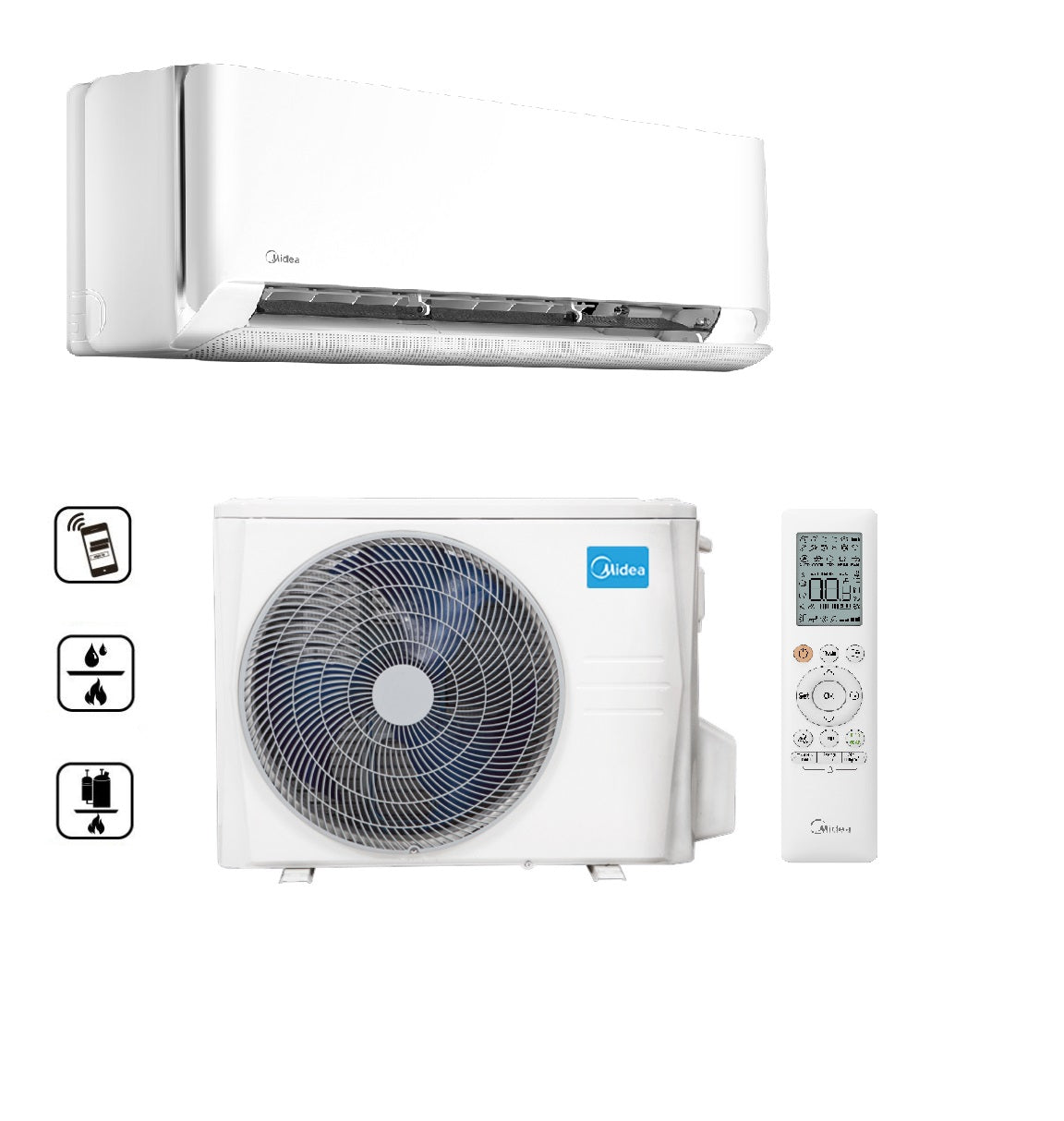 Midea MCB-18-SP Breezeless E oldalfali split (5 kW)