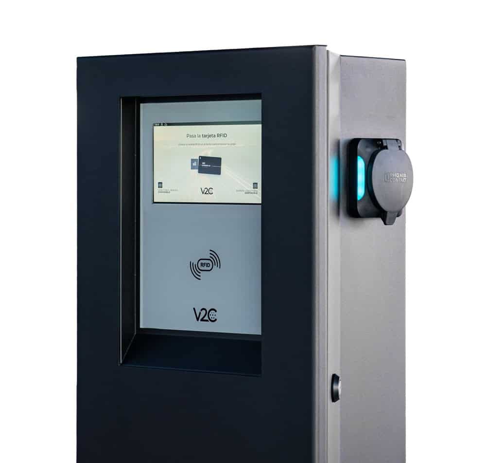 V2C Pole Pro elektromos autó fali töltőállomás (Max.2X22kW)