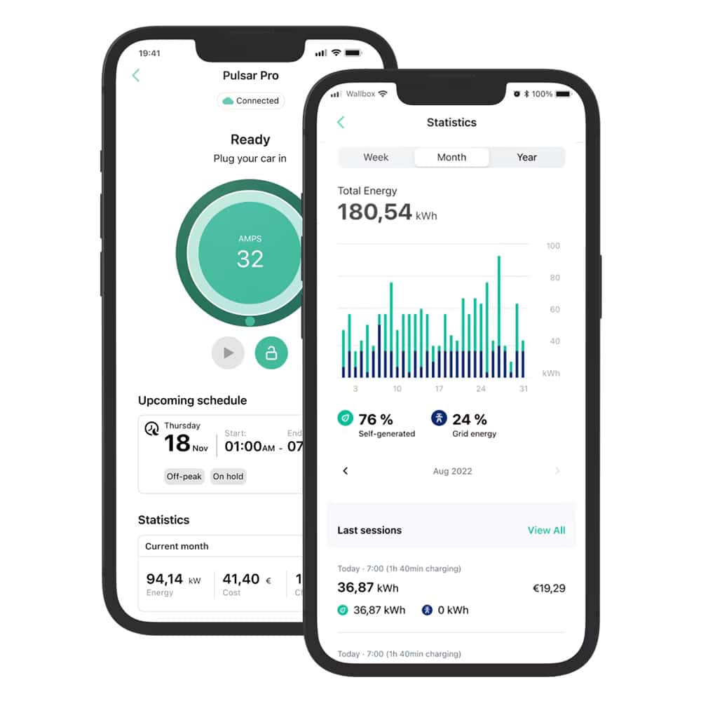 Pulsar Pro elektromos autó töltő max. 22kW (csatlakozóval)